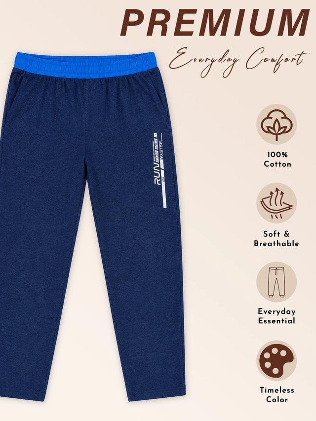 Men Polycotton Rich Track Pant with Side Pockets, Stretch Fabric and Slim Fit for Gym, Lounge and Casual Wear