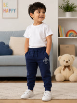 Baby Girls Solid Track Pant for Relaxed Casual Dressing, Lounge Wear and Comfortable Everyday Movement - Pack of 1