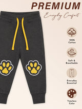 Baby Boys French Terry Track Pant with Regular Fit for Casual Wear, Lounge Comfort and Everyday Easy Movement