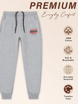 Boys French Terry Cotton Track Pant with Regular Fit Jogger Style for Casual Wear and Comfortable Active Movement