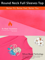 Girls Round Neck Full Sleeves Thermal Set for Winter Layering, Cold-Weather Comfort and Everyday Warm Innerwear - Pack of 1