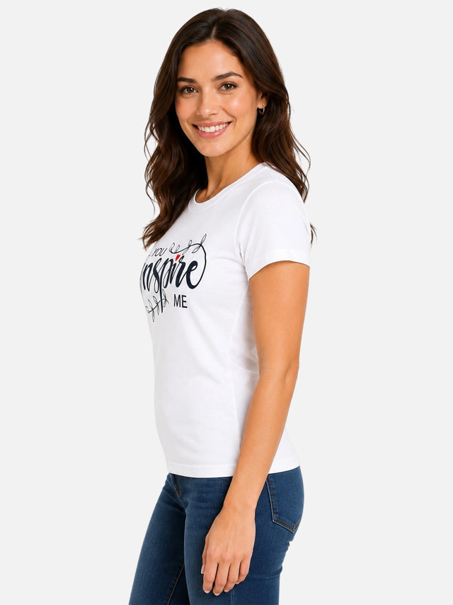 Women T-Shirt Round Neck Half Sleeves with Simple Everyday Styling for Casual Wear and Easy Pairing Comfort