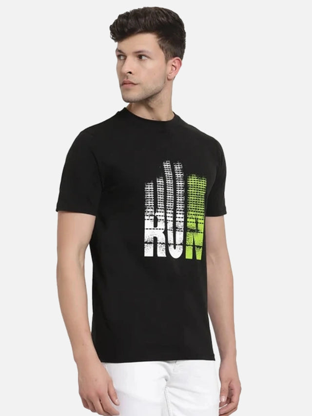 Men T-Shirt Round Neck Half Sleeves with Clean Casual Styling for Everyday Wear and Easy Layering Comfort