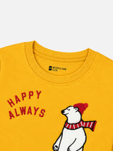 Baby Boys Round Neck Full Sleeve Sweatshirt for Regular Casual Wear, Comfortable Styling and Wardrobe Use