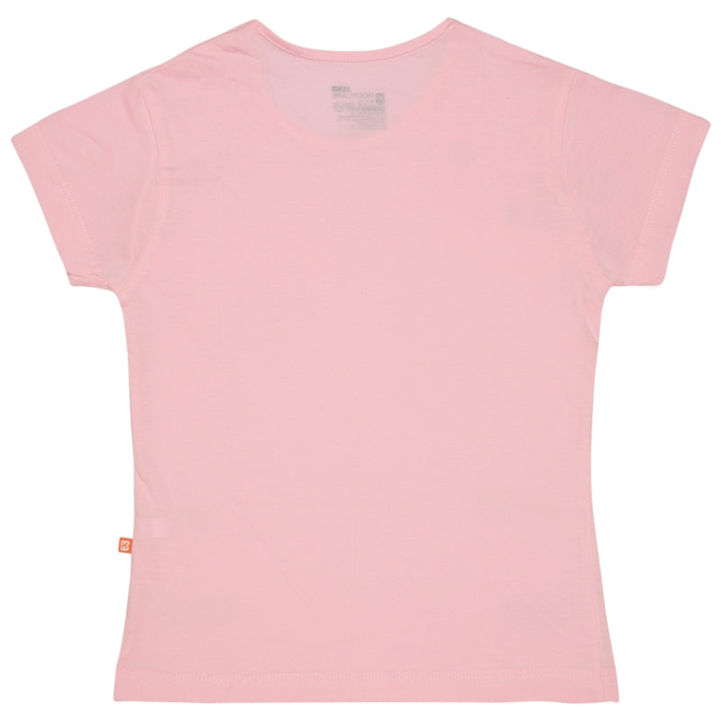 Bodycare Girls Cotton Round Neck Half Sleeves Tshirt Pack Of 2