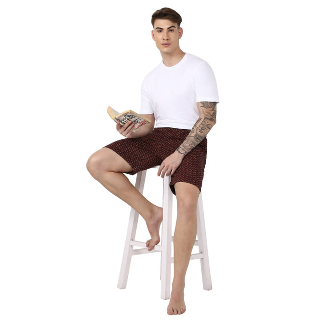 Men 100% Cotton Shorts Side Pockets - Bodycare