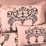 Bodycomfy 100% Cotton Hosiery King Size Fitted Bedsheet – Motif Panel Print