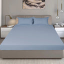 King Size Cotton Fitted Bedsheet Midnight Blue - Bodycare
