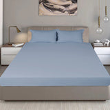 King Size Cotton Fitted Bedsheet Midnight Blue - Bodycare