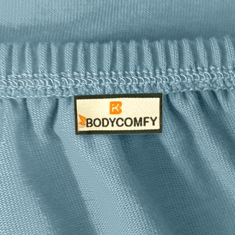 Bodycomfy 100% Cotton Hosiery King Size Fitted Bedsheet – Geometrical Panel Print