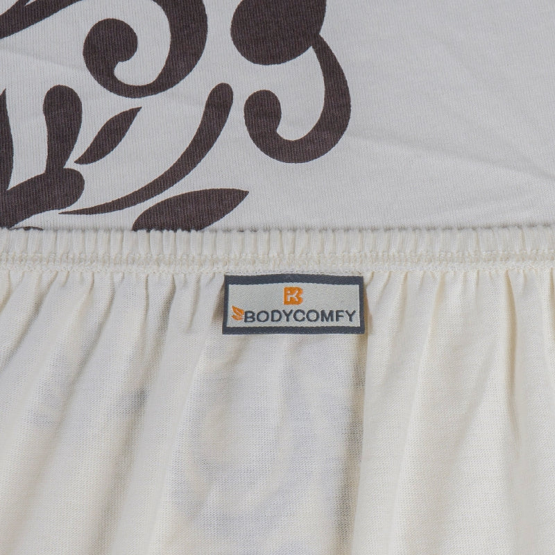 King Size Cotton Bedsheet Brown Ornamental Print - Bodycare