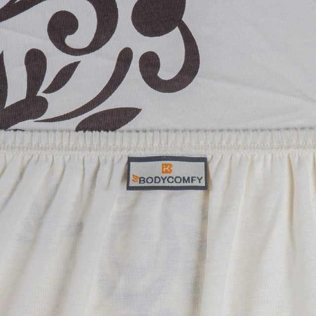 King Size Cotton Bedsheet Brown Ornamental Print - Bodycare