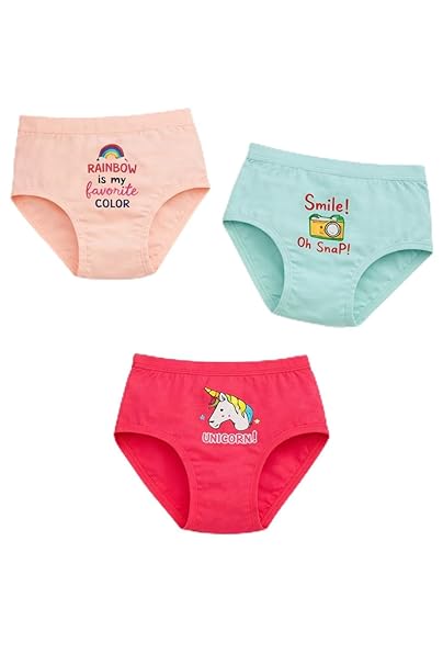Girls Cotton Spandex Panty Pack of 3 - Bodycare