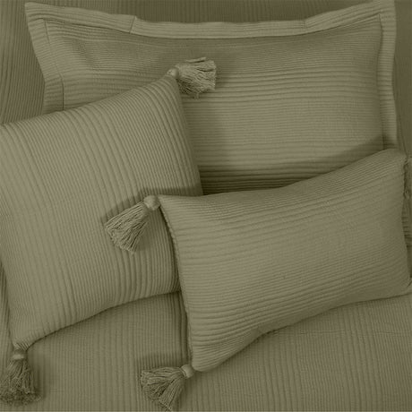 BodyComfy 100% Cotton Hosiery King-Size Fitted Bedcover – Minimalist Grid Texture Pattern