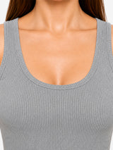 Women Cotton Antibacterial Sleeveless Thermal Top with Round Neck Regular Fit for Winter Layering Comfort - Pack of 1