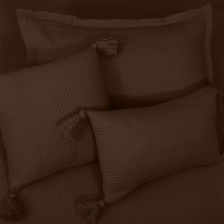 BodyComfy 100% Cotton Hosiery King-Size Fitted Bedcover – Checkered Block Texture