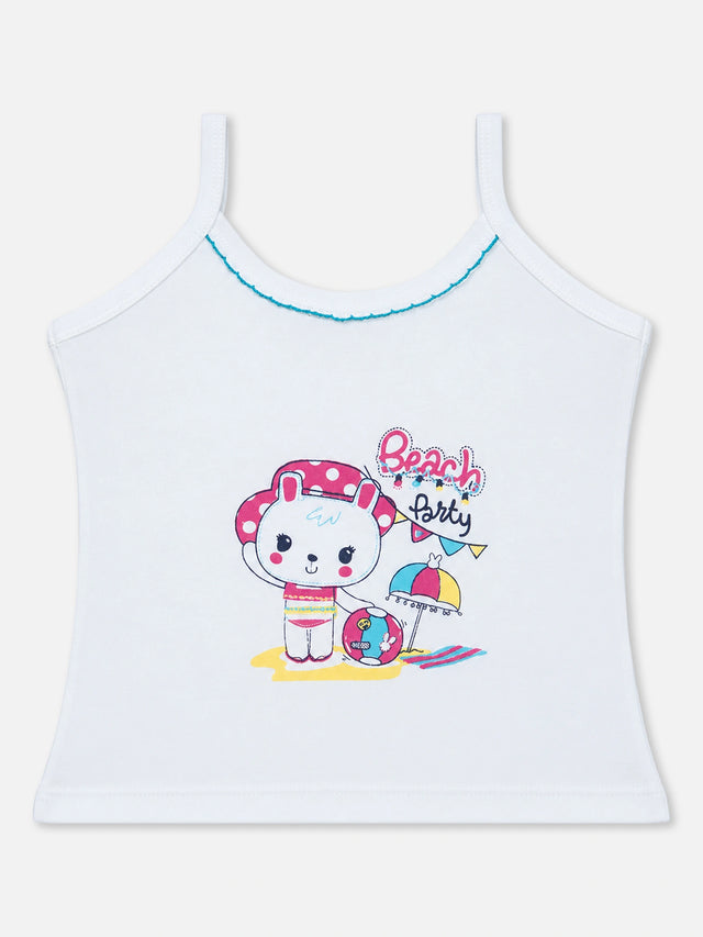 Baby Girls Vest Camisole Sleeveless Innerwear for Easy Wear, Daily Comfort and Wardrobe Essentials - Pack of 3