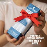 Men 100% Soft Cotton Handkerchief with Stylish Rumal Box Pack for Daily and Formal Use Essentials - Pack of 3