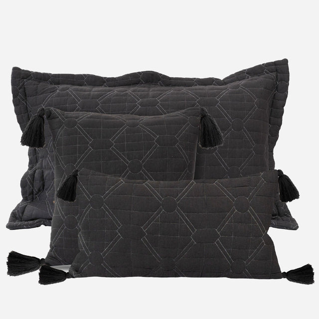 King Cotton Jersey Bedcover Set Geometric Quilted - Bodycare