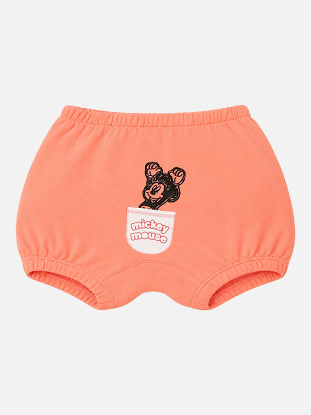 Baby Mickey and Friends 100% Cotton Bloomer with Inner Elastic for Everyday Innerwear Comfort - Pack of 3