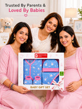 Baby Gift Set for Everyday Baby Care, Coordinated Essentials, Gentle Use and Practical Wardrobe Pairing - Pack of 7