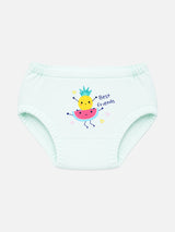 Baby Girls 100% Cotton Inner Elastic Panty with Soft Breathable Fabric for Everyday Innerwear - Pack of 3