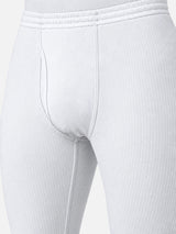 Men Polyfill Cotton Thermal Bottom with Stretchable Insulated Base Layer for Cold-Weather Daily and Outdoor Use