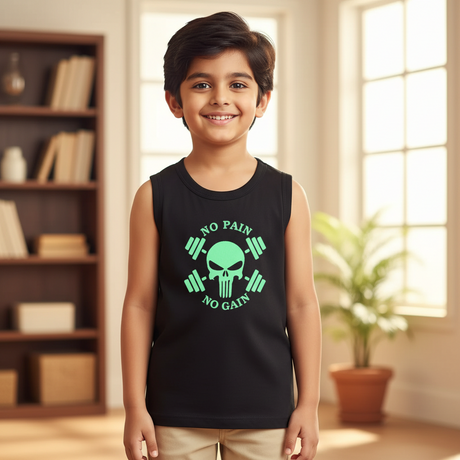 Bodycare Boys Vest Round Neck Sleeveless Pack Of 3