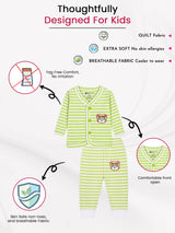 Unisex Thermal Set with Front Open Full Sleeves Design for Winter Layering Comfort and Easy Dressing - Pack of 1