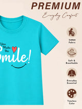 Girls Cotton Round Neck Half Sleeves T-Shirt for Casual Wear, Easy Movement and Everyday Wardrobe Use