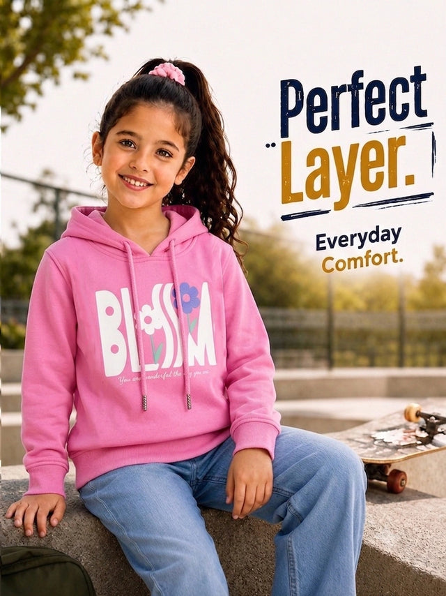 Girls Sweatshirt for Everyday Casual Wear, Warm Layering Comfort and Practical Wardrobe Essentials for Daily Use
