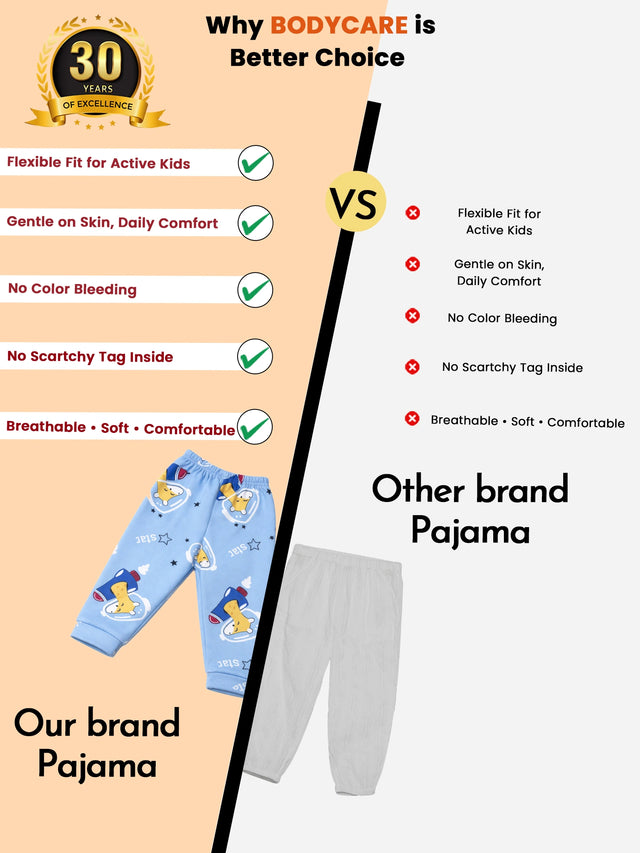 Baby Boys Pyjama with Inner Elastic for Everyday Baby Wear, Easy Movement and Regular Wardrobe Comfort
