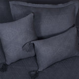 BodyComfy 100% Cotton Hosiery King-Size Fitted Bedcover – Layered Diamond Geometric Pattern