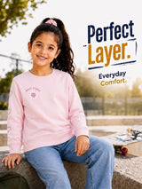 Girls Sweatshirt for Everyday Casual Wear, Warm Layering Comfort and Practical Wardrobe Essentials for Daily Use