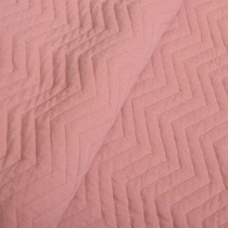 BodyComfy 100% Cotton Hosiery King-Size Fitted Bedcover – Chevron Pattern