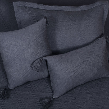 BodyComfy 100% Cotton Hosiery King-Size Fitted Bedcover – Heritage Diamond Pattern