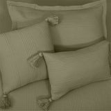 BodyComfy 100% Cotton Hosiery King-Size Fitted Bedcover – Checkered Block Texture