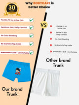 Unisex Baby 100% Cotton Trunks with Inner Elastic and Solid Styling for Everyday Innerwear Comfort - Pack of 3