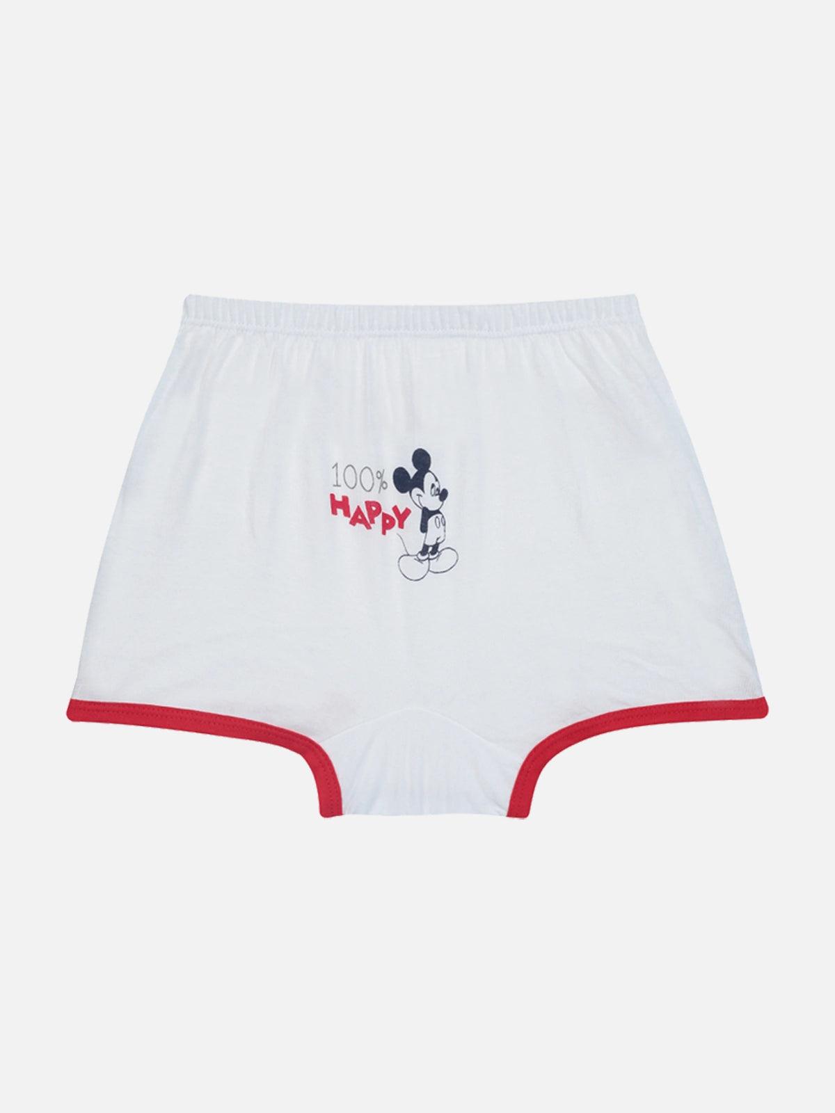 Baby Boys Mickey & Friends Innerwear Trunk Cotton Solid with Inner Elastic for Everyday Comfort - Pack of 4