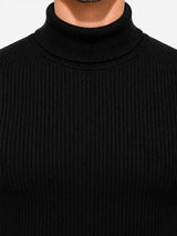 Men Full Sleeves Thermal Top with High Neck and Antibacterial Technology for Winter Base Layer Comfort