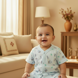 Baby shirt with cartoon print on a white background