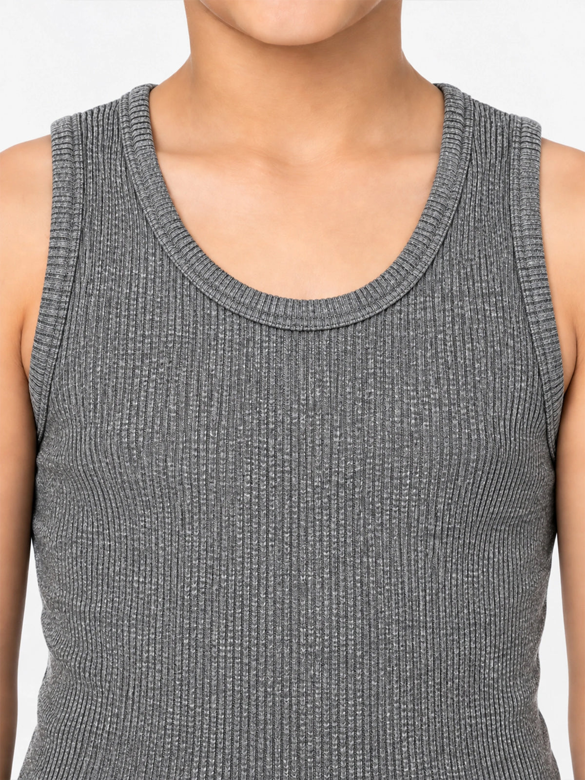 Unisex Round Neck Sleeveless Top with Clean Basic Styling, Comfortable Essential Wear and Regular Wardrobe Use