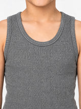 Unisex Round Neck Sleeveless Top with Clean Basic Styling, Comfortable Essential Wear and Regular Wardrobe Use