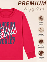 Girls Round Neck Full Sleeve T-Shirt for Casual Wear, Comfortable Coverage and Regular Wardrobe Use - Pack of 1