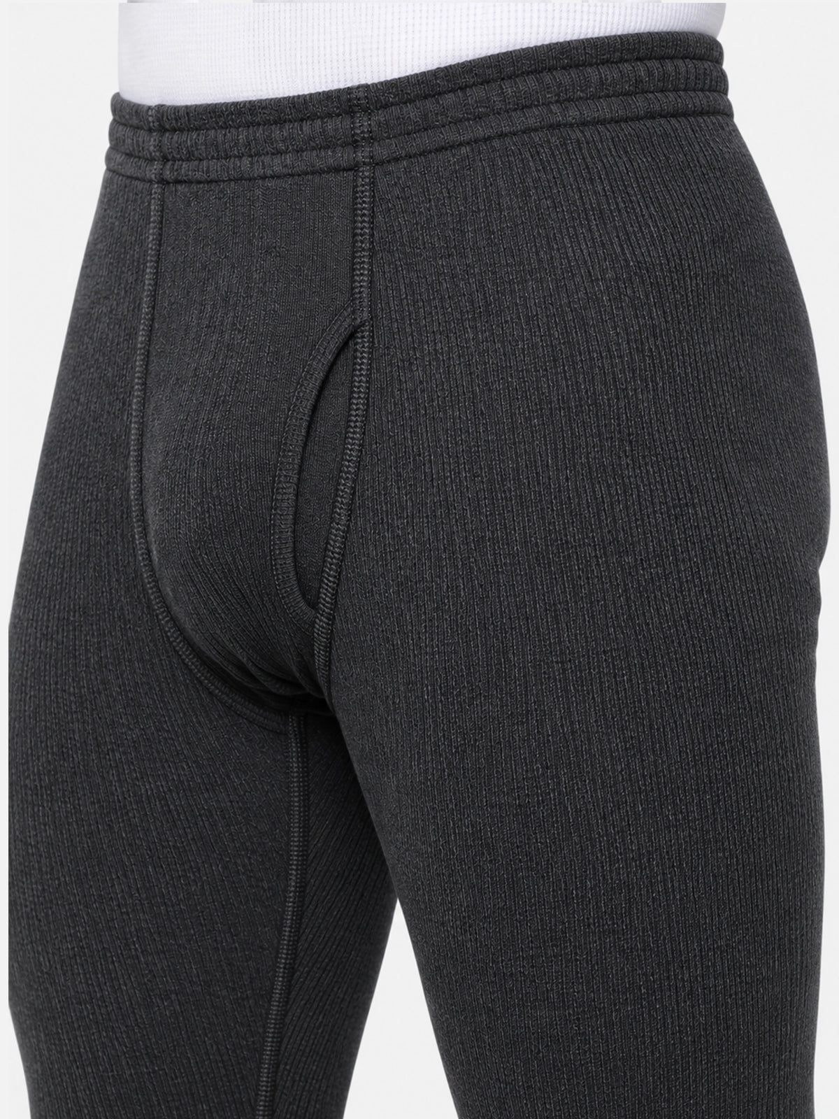 Men Polyfill Cotton Thermal Bottom with Stretchable Insulated Base Layer for Cold-Weather Daily and Outdoor Use