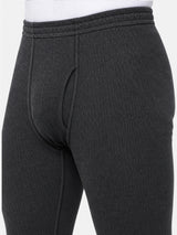 Men Polyfill Cotton Thermal Bottom with Stretchable Insulated Base Layer for Cold-Weather Daily and Outdoor Use