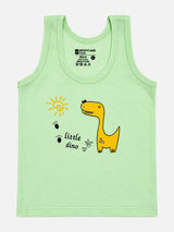 Boys 100% Cotton Round Neck Sleeveless Vest for Everyday Innerwear Comfort and Easy Layering - Pack of 3