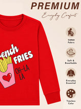 Girls Printed Round Neck Full Sleeve T-Shirt for Casual Wear, Comfortable Coverage and Regular Wardrobe Use - Pack of 1
