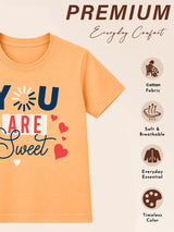 Girls Cotton Round Neck Half Sleeves T-Shirt for Casual Wear, Easy Movement and Everyday Wardrobe Use