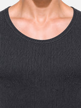 Men Antibacterial Thermal Top with Round Neck and Half Sleeves for Winter Base Layering and Cold-Weather Comfort
